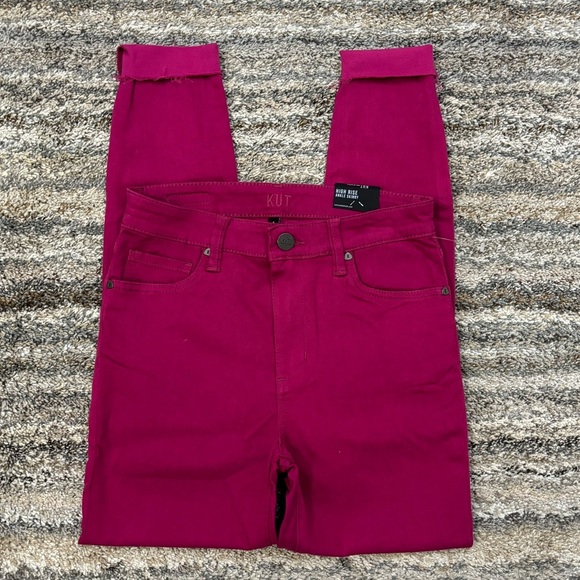 KUT From The Kloth High Rise Ankle Skinny Jeans Sz 4 NWT | KUT Ankle Skinny Jean - Picture 1 of 14